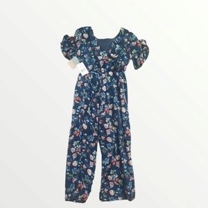 NWT Pastourelle Girls 6X Short Sleeve Jumpsuit